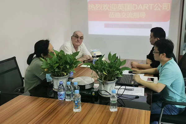 The core founder of the company met with Mr. Wlater King, the founder of DART SENSORS LTD, UK in China